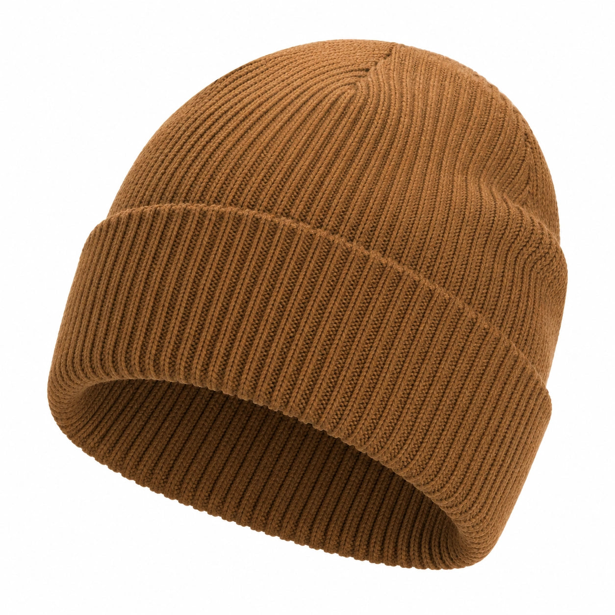 Braune Unisex Strickmütze für Erwachsene