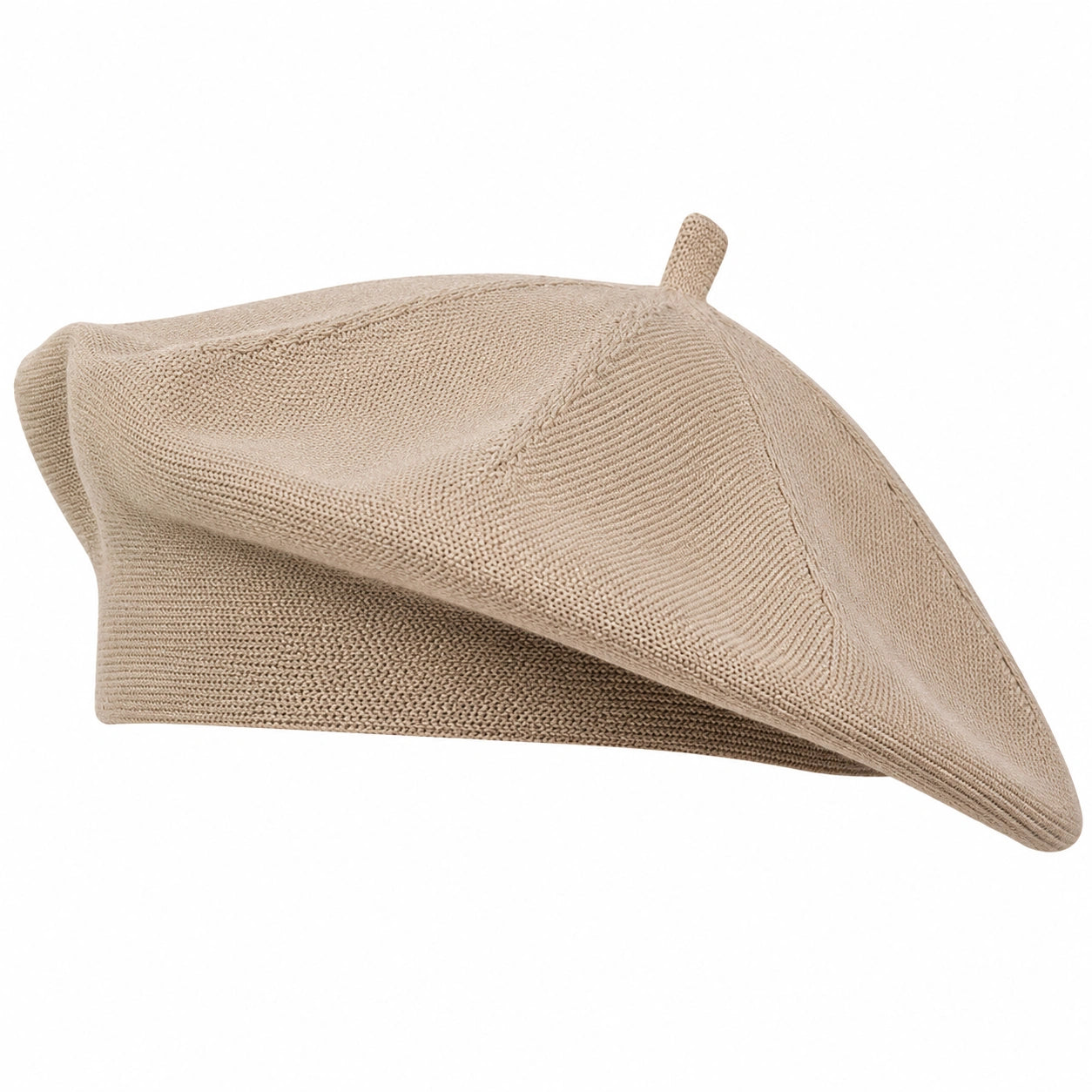 Unisex Baskenmütze Beige