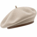 Elegantes Damen-Barett Cremefarben