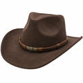 Brauner Western-Filzhut für Herren