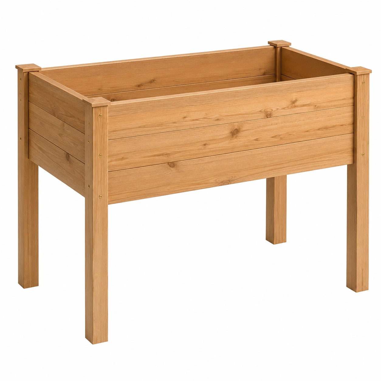 Hochbeet Holz 100x50x75 cm Natur für Garten und Balkon