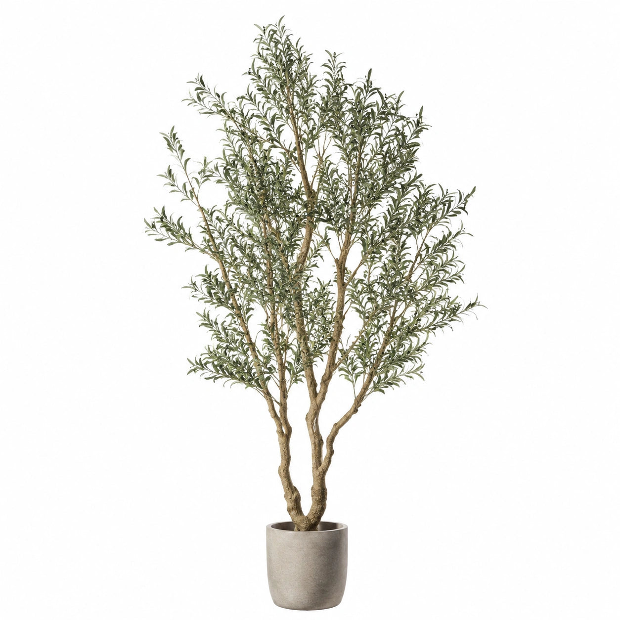 Künstlicher Olivenbaum mit Zementtopf 150 cm Grün
