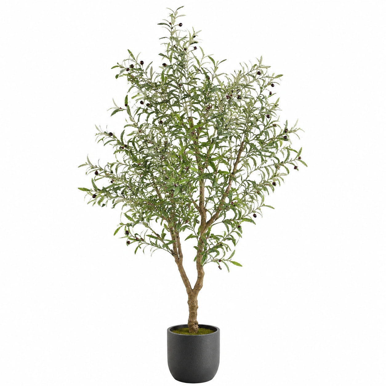 Künstlicher Olivenbaum 120 cm mit Topf Grün