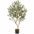 Künstlicher Olivenbaum 150 cm Grün/Schwarz im Topf