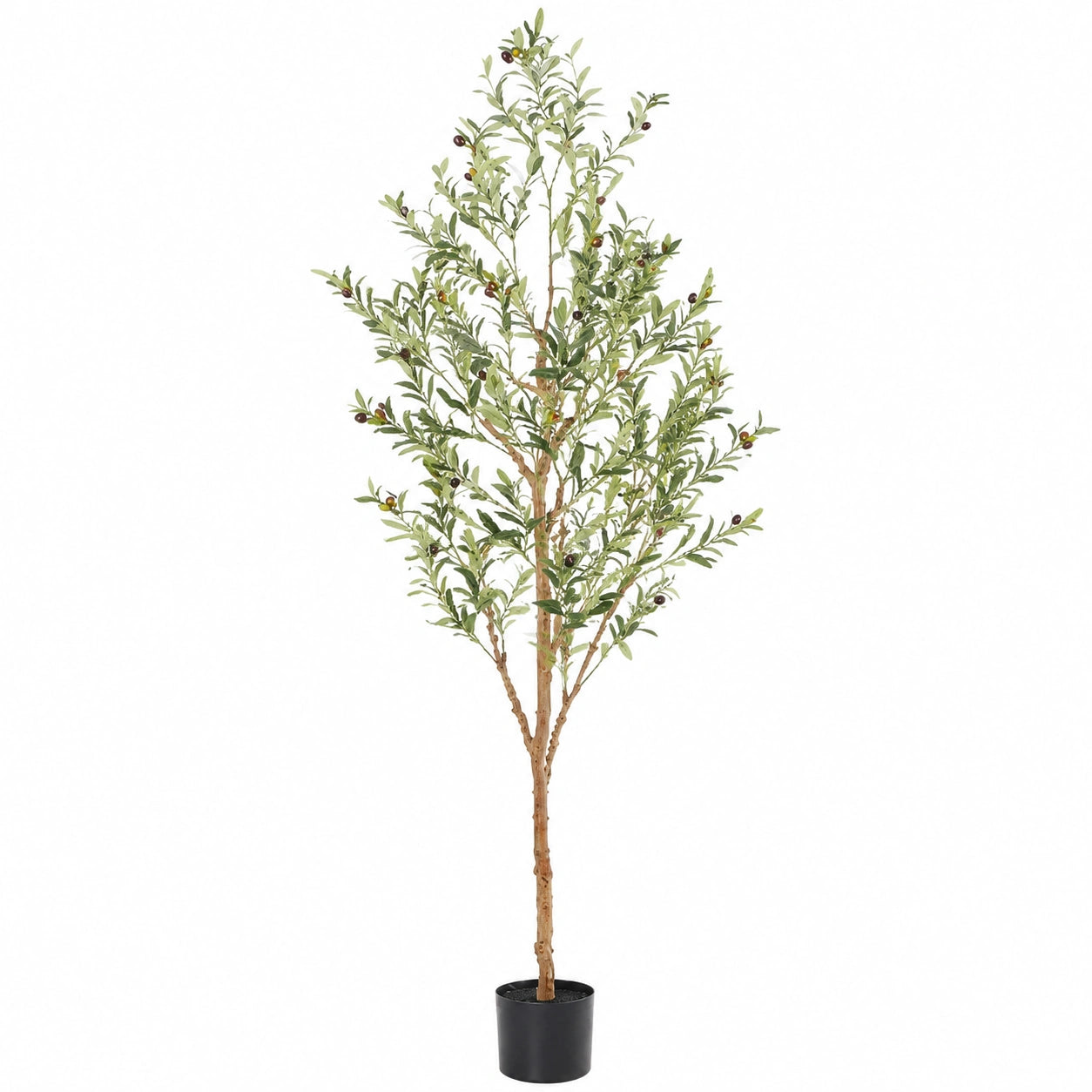 Künstlicher Olivenbaum 180 cm Grün mit Topf