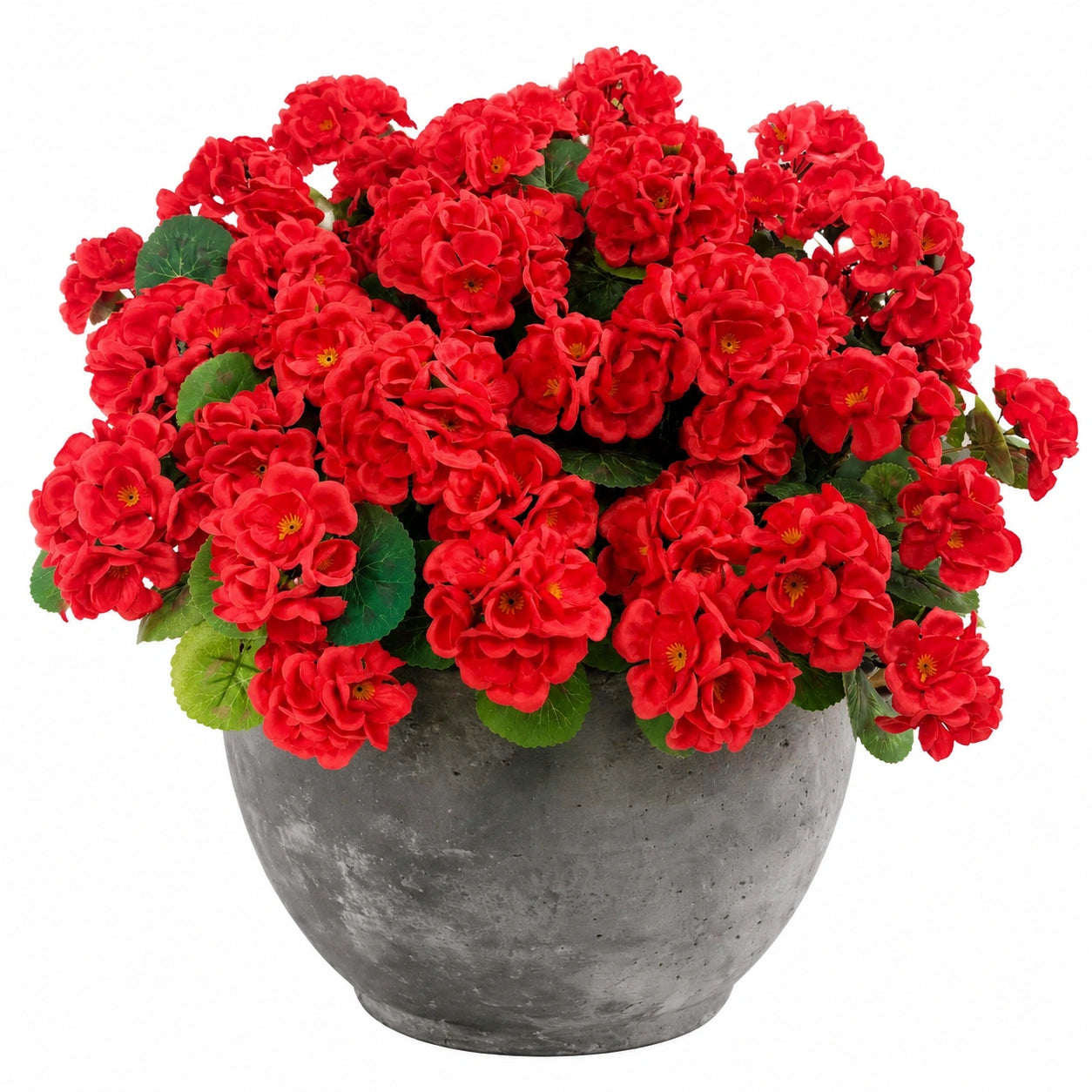 Künstliche Begonie im Topf Rot 25 cm