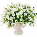 Künstliches Blumenarrangement weiß mit Pflanzgefäß, 50 cm