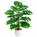 Große Künstliche Monstera Pflanze im Topf 95cm Grün