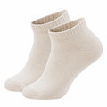Beige Unisex Kurze Socken, Einheitsgröße