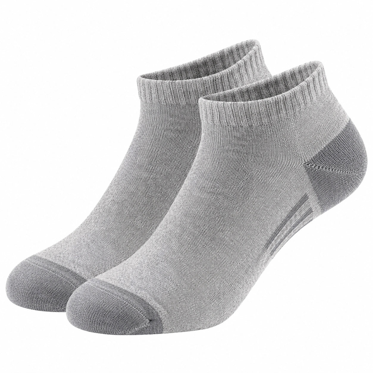 Graue Knöchellange Sneaker-Socken Unisex Größe EU 36-42