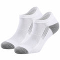 Unisex Kurze Knöchelsocken Weiß Grau Atmungsaktiv 2 Paar