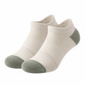 Kurze Socken Beige/Grün, Knöchelhöhe, Einheitsgröße